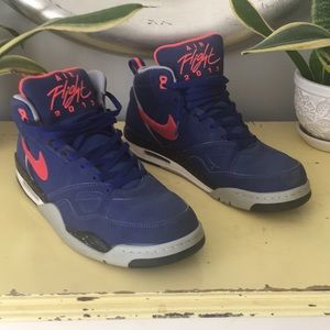 Nike Air Flight 2013 Blue and Bright Orange